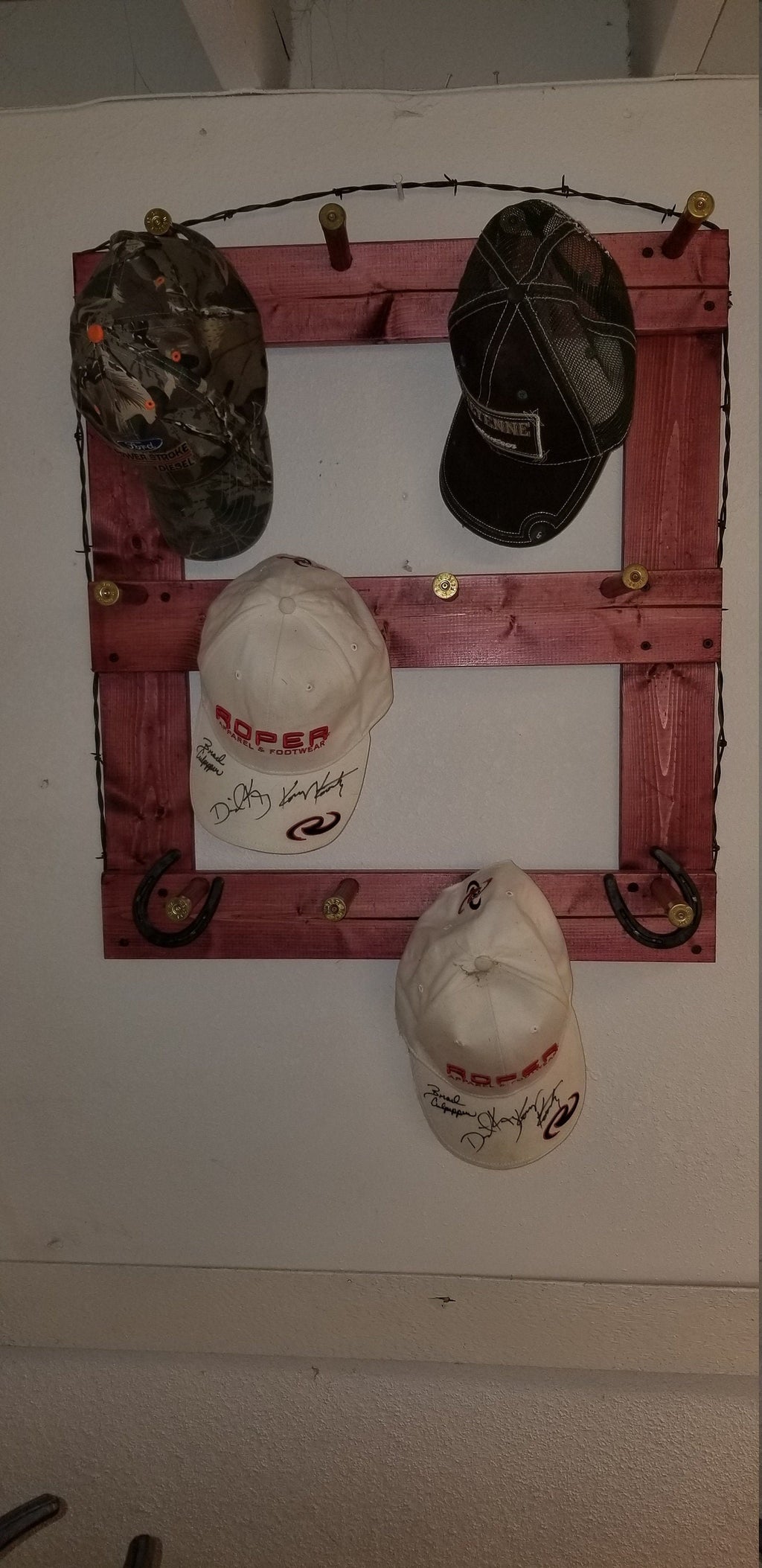 The 12-Cap: Vertical Wall-Hanging Ball Cap Organization