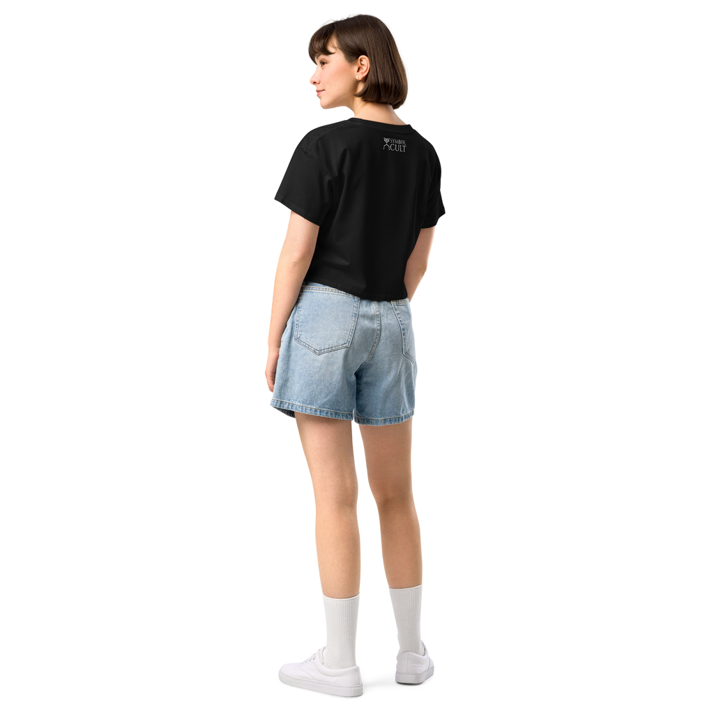 Triple Goddess Symbol Women’s crop top